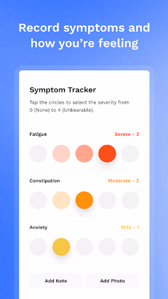 Wave Health: Symptom Tracker Screenshot 2 - AppWisp.com Wave Health: Symptom Tracker Screenshot 2 - AppWisp.com