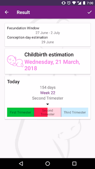 Pregnancy Calculator Screenshot 3 - AppWisp.com Pregnancy Calculator Screenshot 3 - AppWisp.com
