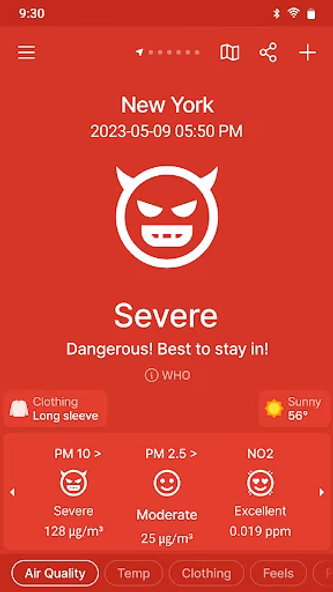 MiseMise - Air Quality, WHO Screenshot 2 - AppWisp.com MiseMise - Air Quality, WHO Screenshot 2 - AppWisp.com