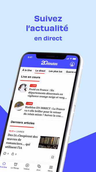 20 Minutes, news en continu Screenshot 2 - AppWisp.com 20 Minutes, news en continu Screenshot 2 - AppWisp.com