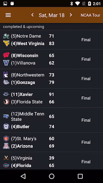 Sports Alerts- NCAA Basketball Screenshot 4 - AppWisp.com Sports Alerts- NCAA Basketball Screenshot 4 - AppWisp.com