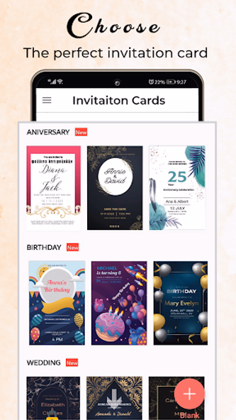 Invitation Card Maker & Ecards Screenshot 2 - AppWisp.com Invitation Card Maker & Ecards Screenshot 2 - AppWisp.com