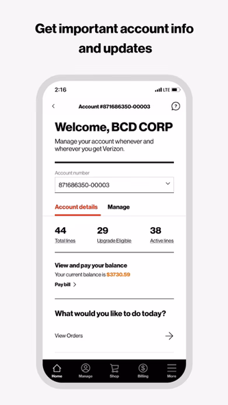 My Verizon For Business Screenshot 1 - AppWisp.com My Verizon For Business Screenshot 1 - AppWisp.com