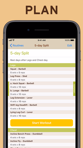 LiftRep: Gym Workout Tracker Screenshot 1 - AppWisp.com LiftRep: Gym Workout Tracker Screenshot 1 - AppWisp.com