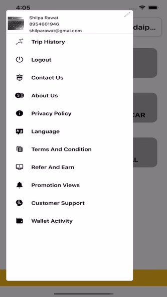 Easy Taxi User Screenshot 4 - AppWisp.com Easy Taxi User Screenshot 4 - AppWisp.com