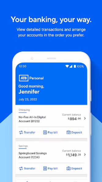 ATB Personal - Mobile Banking Screenshot 1 - AppWisp.com ATB Personal - Mobile Banking Screenshot 1 - AppWisp.com