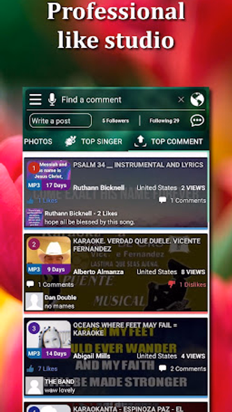 Sing karaoke record karaoke Screenshot 2 - AppWisp.com Sing karaoke record karaoke Screenshot 2 - AppWisp.com