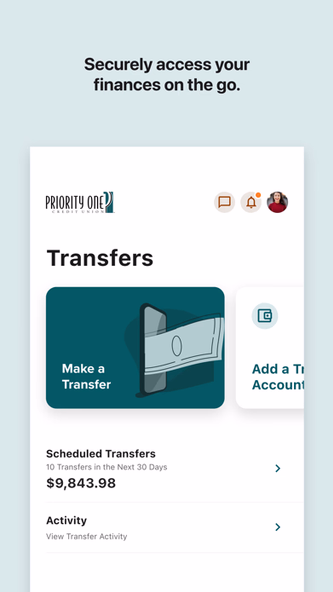 Priority One Credit Union Screenshot 2 - AppWisp.com Priority One Credit Union Screenshot 2 - AppWisp.com