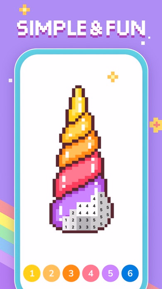 Bit Color by Number: Pixel Art Screenshot 2 - AppWisp.com Bit Color by Number: Pixel Art Screenshot 2 - AppWisp.com