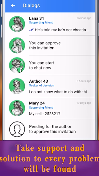 Companionship Help Psychology Screenshot 4 - AppWisp.com Companionship Help Psychology Screenshot 4 - AppWisp.com