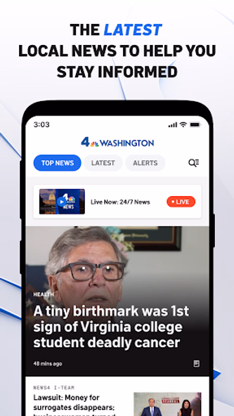 NBC4 Washington: News, Weather Screenshot 1 - AppWisp.com NBC4 Washington: News, Weather Screenshot 1 - AppWisp.com