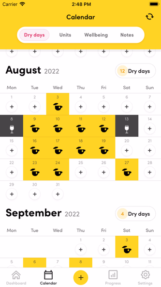 TRY DRY: The Dry January app Screenshot 3 - AppWisp.com TRY DRY: The Dry January app Screenshot 3 - AppWisp.com