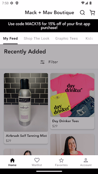 Mack + Mav Boutique Screenshot 1 - AppWisp.com Mack + Mav Boutique Screenshot 1 - AppWisp.com