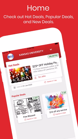 College Coupons Screenshot 2 - AppWisp.com College Coupons Screenshot 2 - AppWisp.com