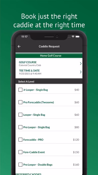 CaddieNow Screenshot 3 - AppWisp.com CaddieNow Screenshot 3 - AppWisp.com
