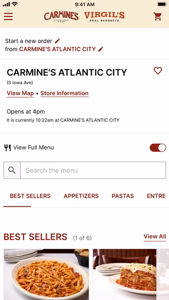 Carmine's NYC & Virgil's BBQ Screenshot 3 - AppWisp.com Carmine's NYC & Virgil's BBQ Screenshot 3 - AppWisp.com