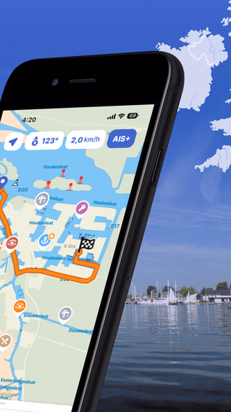 Waterkaarten: Boat Navigation Screenshot 2 - AppWisp.com Waterkaarten: Boat Navigation Screenshot 2 - AppWisp.com