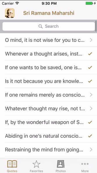Ramana Maharshi Quotes Screenshot 2 - AppWisp.com