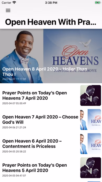 Open Heavens Devotion Screenshot 1 - AppWisp.com Open Heavens Devotion Screenshot 1 - AppWisp.com