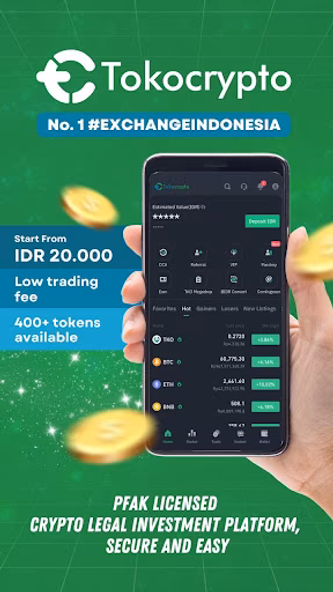 Tokocrypto: Buy Bitcoin Crypto Screenshot 1 - AppWisp.com Tokocrypto: Buy Bitcoin Crypto Screenshot 1 - AppWisp.com