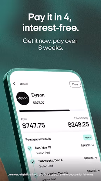 Afterpay: Shop Smarter Screenshot 2 - AppWisp.com Afterpay: Shop Smarter Screenshot 2 - AppWisp.com