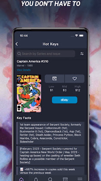 Key Collector Comics Screenshot 2 - AppWisp.com Key Collector Comics Screenshot 2 - AppWisp.com