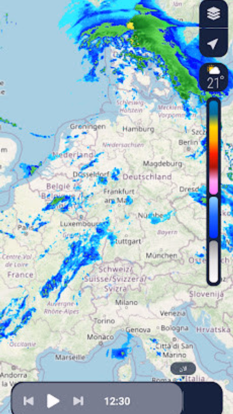 Rain Radar Screenshot 2 - AppWisp.com Rain Radar Screenshot 2 - AppWisp.com