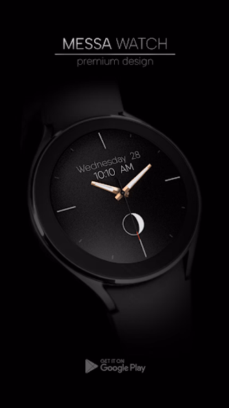 Minimal Analog Watch Face Moon Screenshot 2 - AppWisp.com