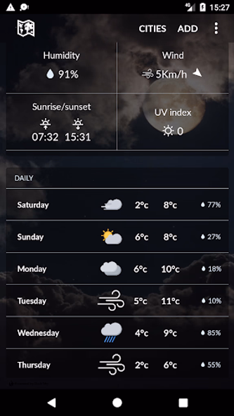 Netherlands weather Screenshot 2 - AppWisp.com Netherlands weather Screenshot 2 - AppWisp.com