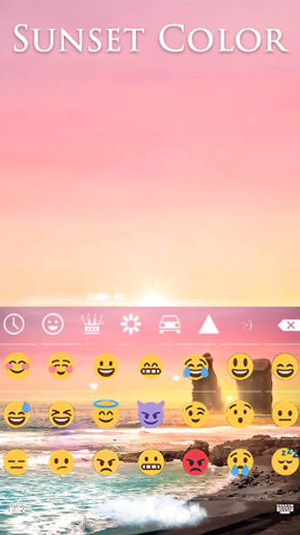 Sunset Color Animated Keyboard Screenshot 4 - AppWisp.com Sunset Color Animated Keyboard Screenshot 4 - AppWisp.com