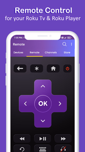 ROKU Smart Tv remote controlle Screenshot 2 - AppWisp.com ROKU Smart Tv remote controlle Screenshot 2 - AppWisp.com