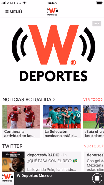W Deportes México Screenshot 1 - AppWisp.com W Deportes México Screenshot 1 - AppWisp.com