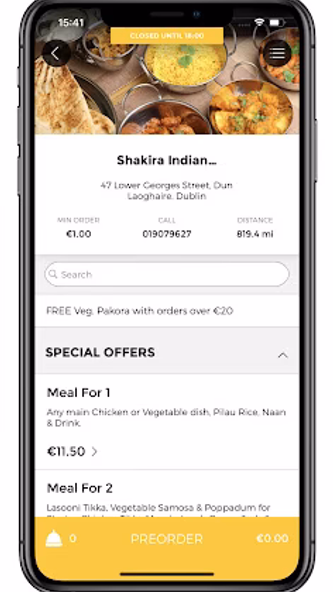 Shakira Indian Cuisine Screenshot 2 - AppWisp.com Shakira Indian Cuisine Screenshot 2 - AppWisp.com