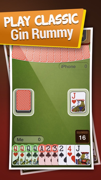 Gin Rummy Best Card Game Screenshot 1 - AppWisp.com Gin Rummy Best Card Game Screenshot 1 - AppWisp.com