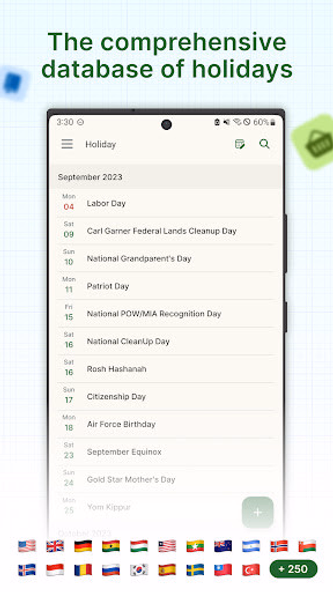Holiday Calendar Screenshot 3 - AppWisp.com Holiday Calendar Screenshot 3 - AppWisp.com