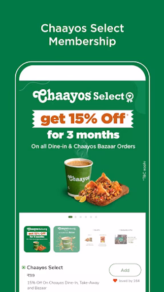 Chaayos India : Chai & Snacks Screenshot 3 - AppWisp.com Chaayos India : Chai & Snacks Screenshot 3 - AppWisp.com