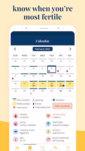 Ovia: Fertility, Cycle, Health Screenshot 3 - AppWisp.com Ovia: Fertility, Cycle, Health Screenshot 3 - AppWisp.com