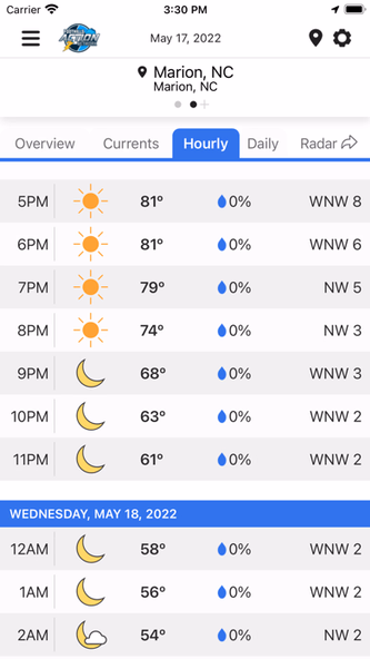 Foothills Weather Screenshot 4 - AppWisp.com Foothills Weather Screenshot 4 - AppWisp.com