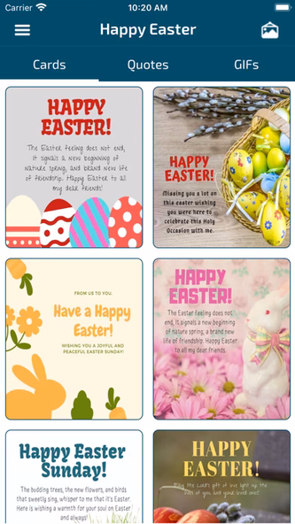 Easter Wishes & Cards Screenshot 1 - AppWisp.com Easter Wishes & Cards Screenshot 1 - AppWisp.com