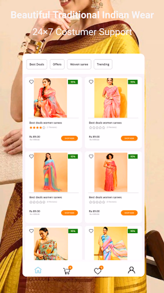 Saree Online Shopping Screenshot 2 - AppWisp.com Saree Online Shopping Screenshot 2 - AppWisp.com