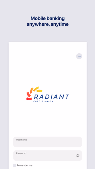 Radiant Credit Union Screenshot 1 - AppWisp.com Radiant Credit Union Screenshot 1 - AppWisp.com