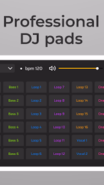 DJ Loop Pads - Music Maker Screenshot 1 - AppWisp.com DJ Loop Pads - Music Maker Screenshot 1 - AppWisp.com