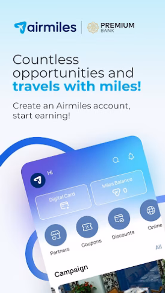 Airmiles by Premium Bank Screenshot 1 - AppWisp.com Airmiles by Premium Bank Screenshot 1 - AppWisp.com