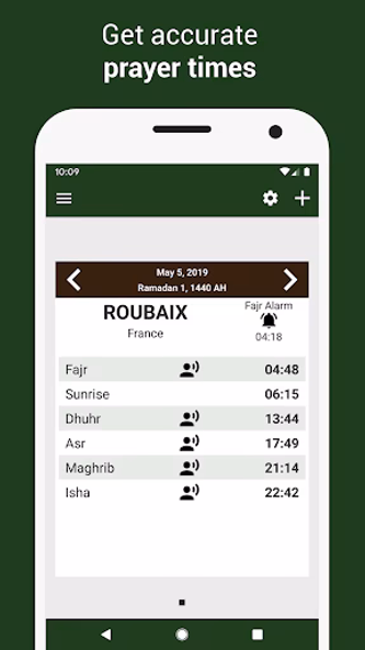 Prayer times: Qibla & Azan Screenshot 2 - AppWisp.com Prayer times: Qibla & Azan Screenshot 2 - AppWisp.com