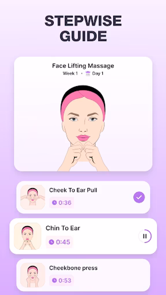 Face Yoga Exercise & Face Lift Screenshot 3 - AppWisp.com Face Yoga Exercise & Face Lift Screenshot 3 - AppWisp.com