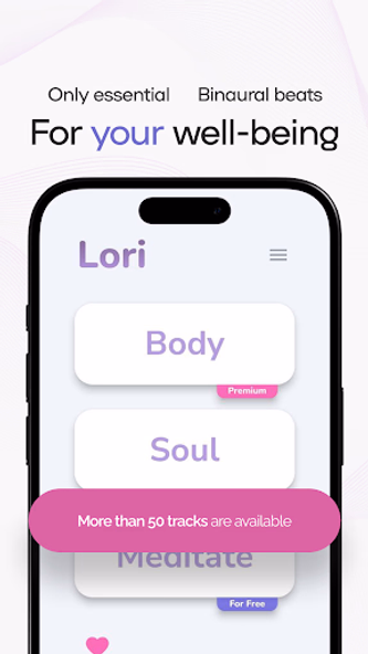 Lori: Soul and Body Health Screenshot 1 - AppWisp.com Lori: Soul and Body Health Screenshot 1 - AppWisp.com