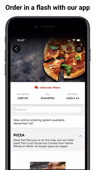 Conans Pizza Austin Screenshot 1 - AppWisp.com Conans Pizza Austin Screenshot 1 - AppWisp.com
