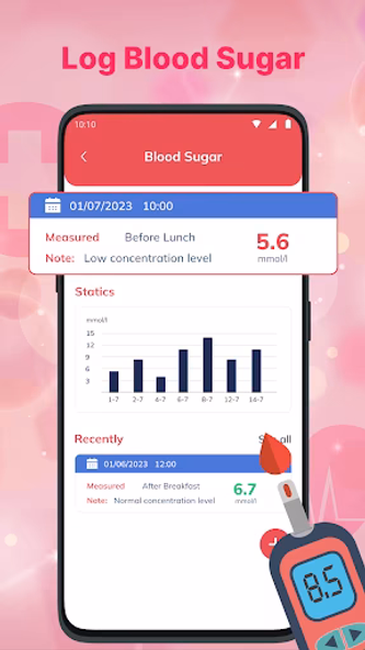 Blood Pressure App: Bp Log Screenshot 2 - AppWisp.com Blood Pressure App: Bp Log Screenshot 2 - AppWisp.com