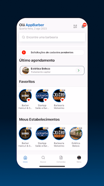 AppBarber: Cliente Screenshot 1 - AppWisp.com AppBarber: Cliente Screenshot 1 - AppWisp.com