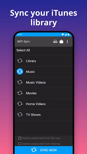 iSyncr: iTunes to Android Screenshot 4 - AppWisp.com iSyncr: iTunes to Android Screenshot 4 - AppWisp.com